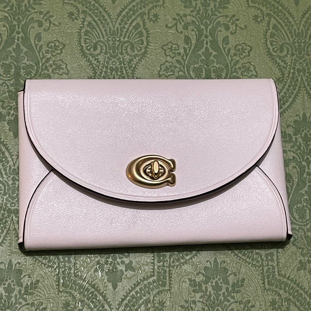 Coach Turlock card case brass/chalk